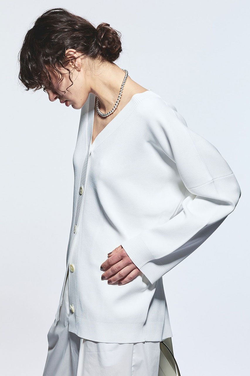 【ブリル/BRILL】のストレッチVネックカーディガン 人気、トレンドファッション・服の通販 founy(ファニー) 　ファッション　Fashion　レディースファッション　Fashion for Women　トップス・カットソー　Cut & Sew Tops　ニット　Knit Tops & Sweaters　カーディガン・羽織り　Layered Style Cardigans　Vネックトップス　V-Neck Tops / V-Cut Neckline Shirts　カーディガン　Cardigan, Knitwear　シェイプ　Shape, Slim Fit　ジャケット　Jacket, Outerwear　ストレッチ　Stretch, Stretchy Fabric　再入荷　Restock / Back in Stock　other-2|ID: prp329100004601626 ipo3291000000032716734