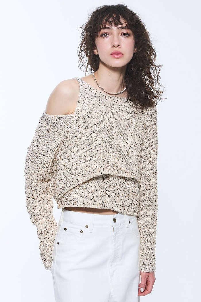 【ブリル/BRILL】のスパンコールニットプルオーバー インテリア・キッズ・メンズ・レディースファッション・服の通販 founy(ファニー) https://founy.com/ ファッション Fashion レディースファッション Fashion for Women トップス・カットソー Cut & Sew Tops ニット Knit Tops & Sweaters カジュアルプルオーバー・ニットトップス Pullovers & Knit Tops / Casual Pullovers おすすめ Recommended / Our Picks イタリア Italy スパンコール Sequins, Sequin Embellishment フェミニン Feminine, Girly エレガント 上品 Elegant 再入荷 Restock / Back in Stock 手編み Hand-Knitted, Handmade Knit |ID: prp329100004601627 ipo3291000000032716742