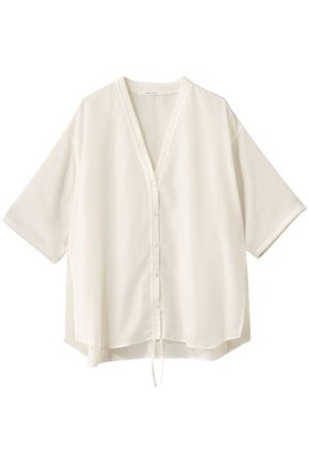 【ミディウミソリッド/MIDIUMISOLID】 h/slv drawstring CD カーディガン人気、トレンドファッション・服の通販 founy(ファニー) ファッション Fashion レディースファッション Fashion for Women トップス・カットソー Cut & Sew Tops ニット Knit Tops & Sweaters カーディガン・羽織り Layered Style Cardigans カーディガン Cardigan, Knitwear ギャザー Gathered, Ruffled シアー Sheer, See-Through シンプル Simple, Minimal スリーブ Sleeve, Long Sleeve / Short Sleeve ハーフ Half, Half-Length |ID:prp329100004601630