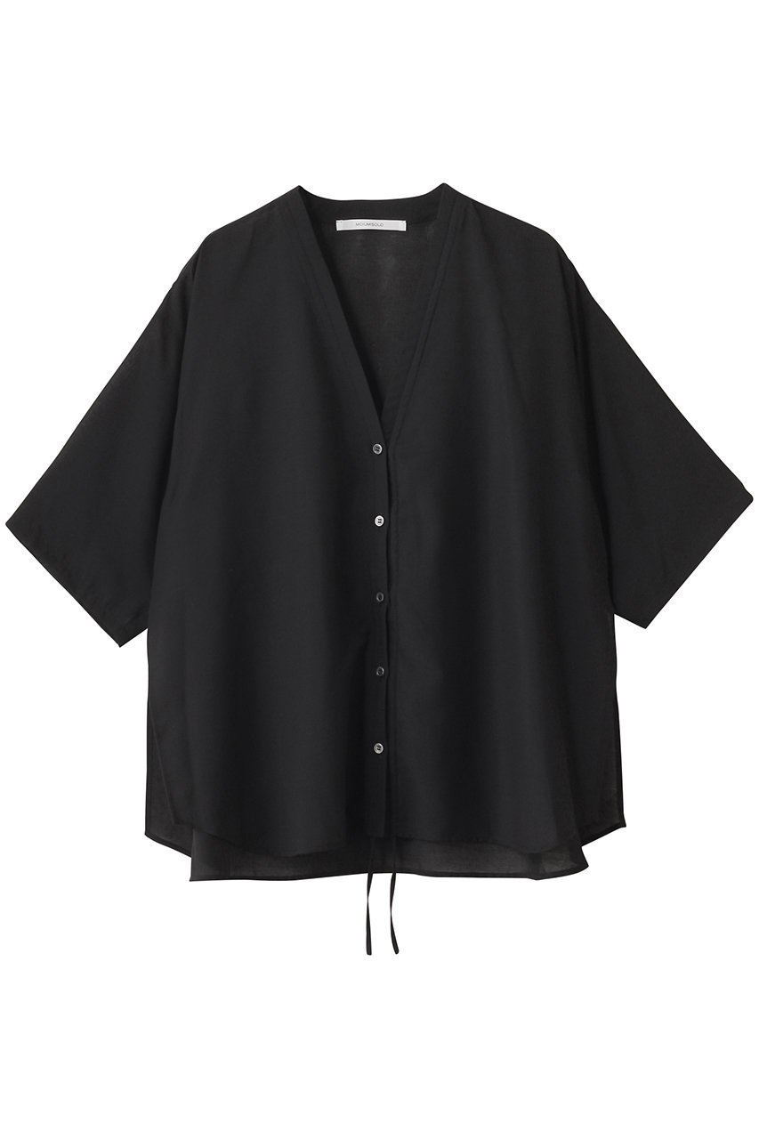 【ミディウミソリッド/MIDIUMISOLID】のh/slv drawstring CD カーディガン インテリア・キッズ・メンズ・レディースファッション・服の通販 founy(ファニー) 　ファッション　Fashion　レディースファッション　Fashion for Women　トップス・カットソー　Cut & Sew Tops　ニット　Knit Tops & Sweaters　カーディガン・羽織り　Layered Style Cardigans　カーディガン　Cardigan, Knitwear　ギャザー　Gathered, Ruffled　シアー　Sheer, See-Through　シンプル　Simple, Minimal　スリーブ　Sleeve, Long Sleeve / Short Sleeve　ハーフ　Half, Half-Length　black|ID: prp329100004601630 ipo3291000000036047027