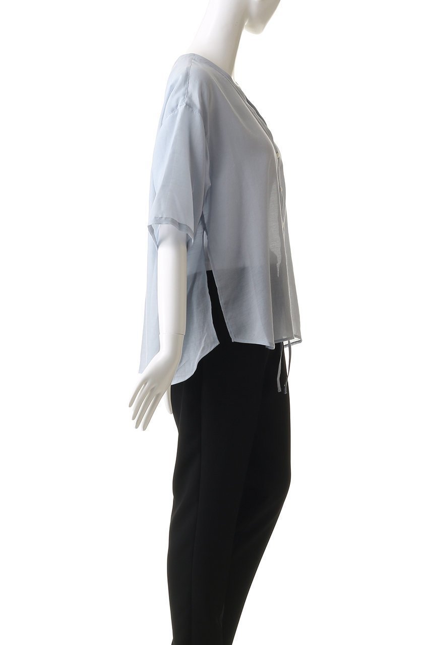 【ミディウミソリッド/MIDIUMISOLID】のh/slv drawstring CD カーディガン 人気、トレンドファッション・服の通販 founy(ファニー) 　ファッション　Fashion　レディースファッション　Fashion for Women　トップス・カットソー　Cut & Sew Tops　ニット　Knit Tops & Sweaters　カーディガン・羽織り　Layered Style Cardigans　カーディガン　Cardigan, Knitwear　ギャザー　Gathered, Ruffled　シアー　Sheer, See-Through　シンプル　Simple, Minimal　スリーブ　Sleeve, Long Sleeve / Short Sleeve　ハーフ　Half, Half-Length　other-3|ID: prp329100004601630 ipo3291000000036047029