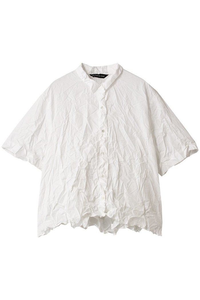 【ミズイロ インド/mizuiro ind】のwasher pleats flare check shirt シャツ インテリア・キッズ・メンズ・レディースファッション・服の通販 founy(ファニー) https://founy.com/ ファッション Fashion レディースファッション Fashion for Women トップス・カットソー Cut & Sew Tops シャツ・ブラウス・オフィスカジュアル Elegant Blouses & Button-Ups おすすめ Recommended / Our Picks イレギュラー Irregular Design ショート Short, Short Length スリーブ Sleeve, Long Sleeve / Short Sleeve フロント Front, Front Design ランダム Random, Irregular 半袖 Short Sleeve, Half Sleeve 新作・新入荷 New Arrivals / New In |ID: prp329100004601633 ipo3291000000032716797