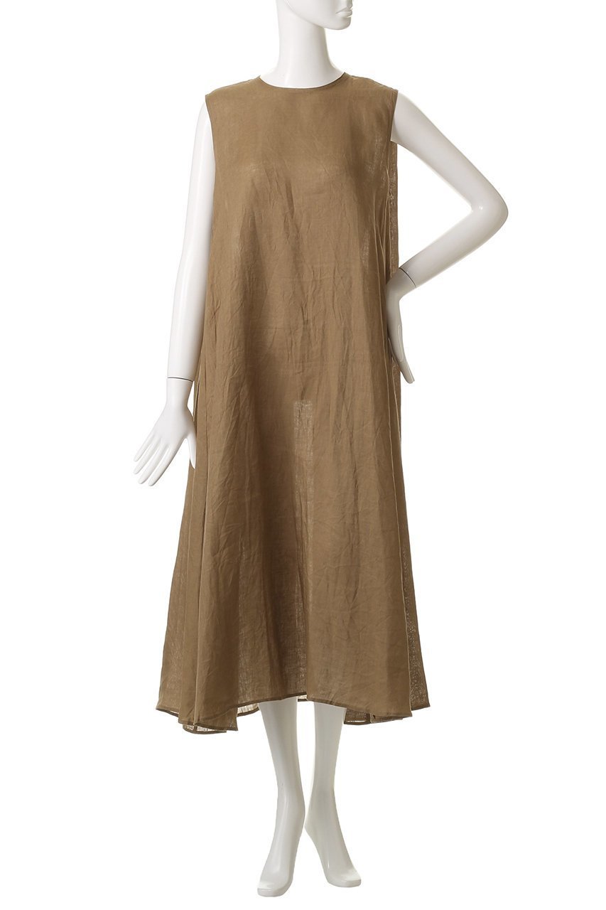 【ミズイロ インド/mizuiro ind】のlinen N/S flare OP ワンピース 人気、トレンドファッション・服の通販 founy(ファニー) 　ファッション　Fashion　レディースファッション　Fashion for Women　ワンピース　Dresses　チュニック　Tunic Tops & Dresses　チュニック　Tunic, Long Top　デニム　Denim, Jeans Material　フレア　Flare, Flared　リネン　Linen, Linen Fabric　ロング　Long, Long-Length　夏　Summer　新作・新入荷　New Arrivals / New In　other-2|ID: prp329100004601634 ipo3291000000032716820