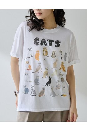 【ウィムガゼット/Whim Gazette】 【UNFORTUNATE PORTRAIT】Cats TEE人気、トレンドファッション・服の通販 founy(ファニー) ファッション Fashion レディースファッション Fashion for Women トップス・カットソー Cut & Sew Tops シャツ・ブラウス・オフィスカジュアル Elegant Blouses & Button-Ups ロングTシャツ・Tシャツ Longline T-Shirts & Tees カットソー・ベーシックTシャツ Cut-and-Sewn Tops / Stretch Tees & Basics イラスト Illustration インナー Innerwear カーディガン Cardigan, Knitwear キャラクター Character, Licensed Characters ショート Short, Short Length ジャケット Jacket, Outerwear スリーブ Sleeve, Long Sleeve / Short Sleeve ダメージ Distressed, Destroyed 猫 Cat, Kitty プリント Print, Printed Pattern おすすめ Recommended / Our Picks 新作・新入荷 New Arrivals / New In |ID:prp329100004601636