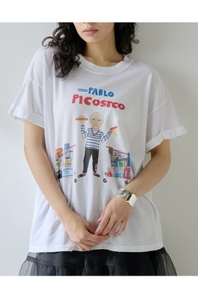 【ウィムガゼット/Whim Gazette】 【UNFORTUNATE PORTRAIT】Pablo Piccostco T人気、トレンドファッション・服の通販 founy(ファニー) ファッション Fashion レディースファッション Fashion for Women トップス・カットソー Cut & Sew Tops シャツ・ブラウス・オフィスカジュアル Elegant Blouses & Button-Ups ロングTシャツ・Tシャツ Longline T-Shirts & Tees カットソー・ベーシックTシャツ Cut-and-Sewn Tops / Stretch Tees & Basics イラスト Illustration インナー Innerwear カーディガン Cardigan, Knitwear キャラクター Character, Licensed Characters ショート Short, Short Length ジャケット Jacket, Outerwear スリーブ Sleeve, Long Sleeve / Short Sleeve ダメージ Distressed, Destroyed プリント Print, Printed Pattern おすすめ Recommended / Our Picks 新作・新入荷 New Arrivals / New In |ID:prp329100004601640