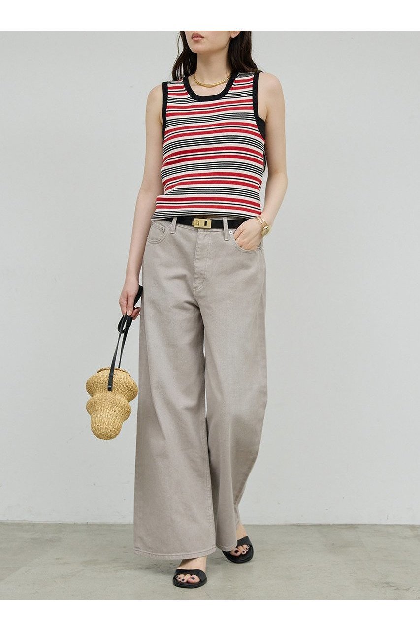 【ガリャルダガランテ/GALLARDAGALANTE】のマルチボーダータンク 人気、トレンドファッション・服の通販 founy(ファニー) 　ファッション　Fashion　レディースファッション　Fashion for Women　トップス・カットソー　Cut & Sew Tops　キャミソール&ノースリーブ　Camisoles & Sleeveless Tops　シャツ・ブラウス・オフィスカジュアル　Elegant Blouses & Button-Ups　ロングTシャツ・Tシャツ　Longline T-Shirts & Tees　カットソー・ベーシックTシャツ　Cut-and-Sewn Tops / Stretch Tees & Basics　インナー　Innerwear　キャミソール　Camisole, Spaghetti Strap Top　タンク　Tank Top, Sleeveless Top　ラップ　Wrap, Wrap Design　新作・新入荷　New Arrivals / New In　other-2|ID: prp329100004601643 ipo3291000000032716888