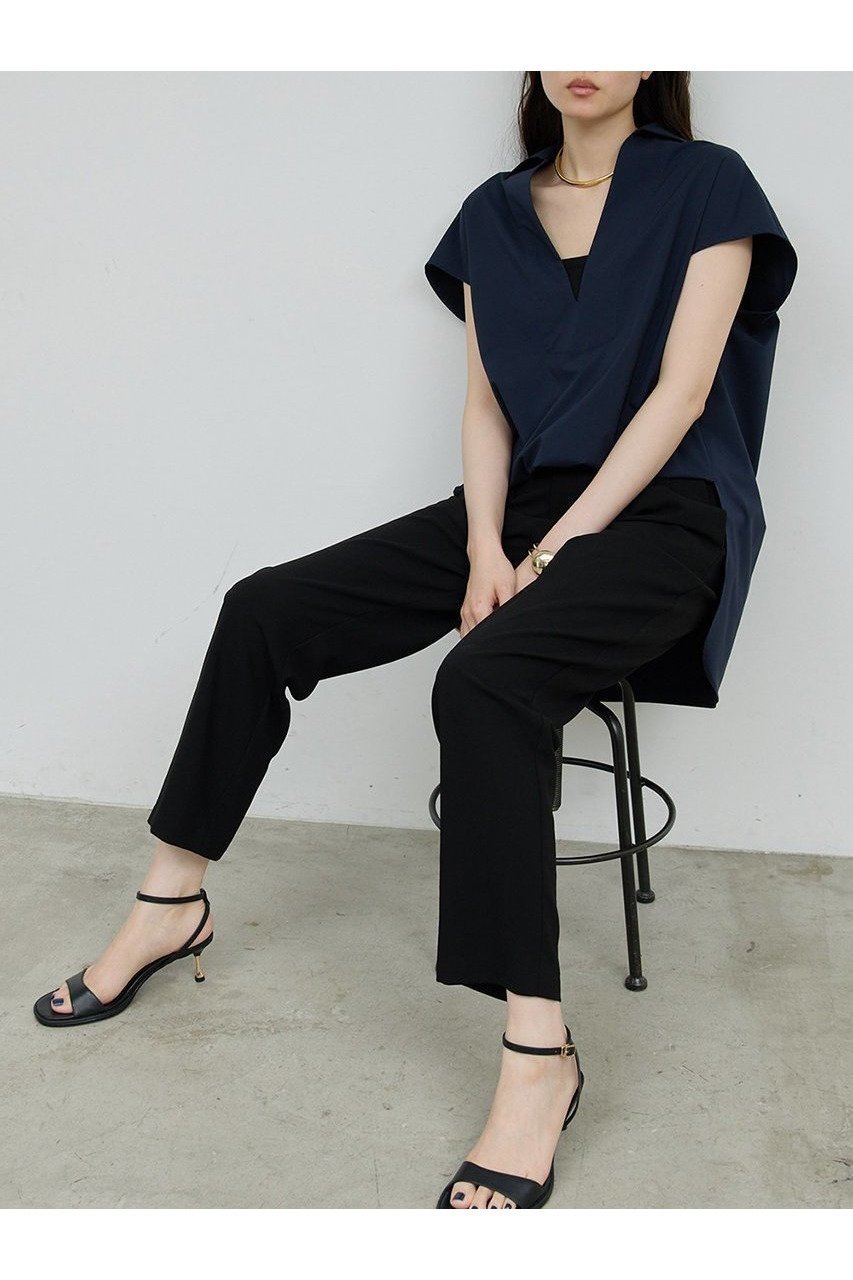 【ガリャルダガランテ/GALLARDAGALANTE】のスキッパーシャツ 人気、トレンドファッション・服の通販 founy(ファニー) 　ファッション　Fashion　レディースファッション　Fashion for Women　トップス・カットソー　Cut & Sew Tops　シャツ・ブラウス・オフィスカジュアル　Elegant Blouses & Button-Ups　ショート　Short, Short Length　シンプル　Simple, Minimal　スキッパー　Skipper, Open Collar　スリーブ　Sleeve, Long Sleeve / Short Sleeve　バランス　Balance, Style Balance　ボトム　Bottoms, Lower Wear　夏　Summer　新作・新入荷　New Arrivals / New In　other-2|ID: prp329100004601644 ipo3291000000032716900