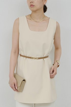 【ガリャルダガランテ/GALLARDAGALANTE】 スクエアタンクチュニック人気、トレンドファッション・服の通販 founy(ファニー) ファッション Fashion レディースファッション Fashion for Women ワンピース Dresses チュニック Tunic Tops & Dresses シンプル Simple, Minimal スクエア Square, Square Shape スラックス Slacks, Dress Pants チュニック Tunic, Long Top デニム Denim, Jeans Material 新作・新入荷 New Arrivals / New In |ID:prp329100004601645