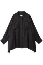 【プルミエ アロンディスモン/1er Arrondissement】のラミーツイルシャツブルゾン ブラック|ID: prp329100004601659 ipo3291000000036118616