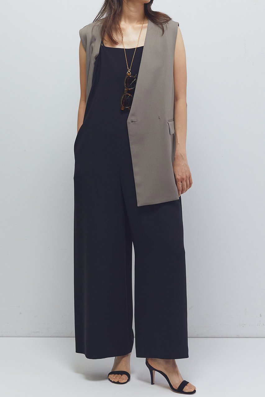 【プルミエ アロンディスモン/1er Arrondissement】のダブルクロスキャミオールインワン 人気、トレンドファッション・服の通販 founy(ファニー) 　ファッション　Fashion　レディースファッション　Fashion for Women　パンツ　Pants & Trousers　シンプル　Simple, Minimal　ダブル　Double, Double-Breasted　パーティ　Party, Party Style　エレガント 上品　Elegant　再入荷　Restock / Back in Stock　other-7|ID: prp329100004601664 ipo3291000000035932556