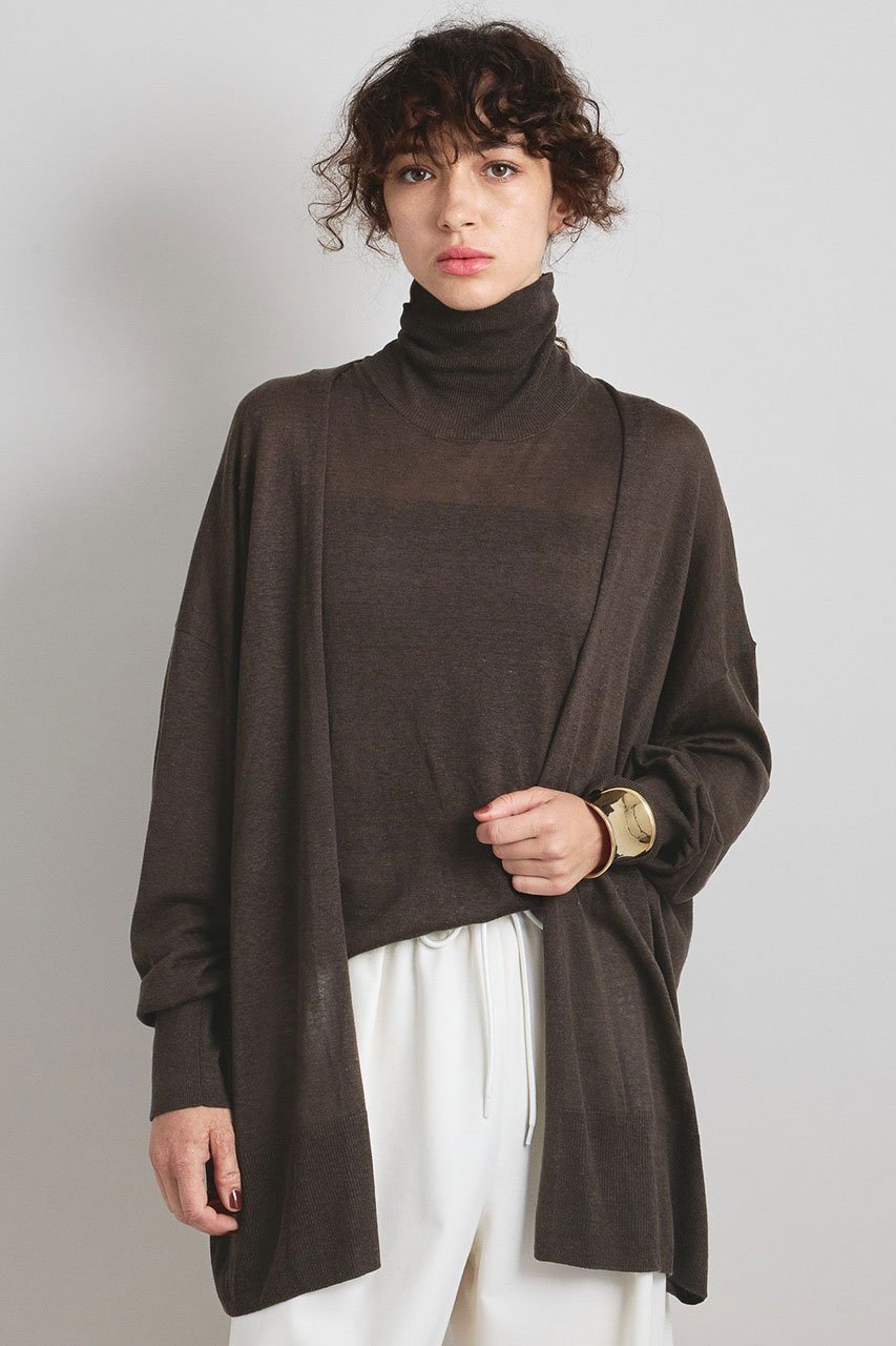 【ブリル/BRILL】のシルクリネンリラックスカーディガン 人気、トレンドファッション・服の通販 founy(ファニー) 　ファッション　Fashion　レディースファッション　Fashion for Women　トップス・カットソー　Cut & Sew Tops　ニット　Knit Tops & Sweaters　カーディガン・羽織り　Layered Style Cardigans　カーディガン　Cardigan, Knitwear　シルク　Silk, 100% Silk　リネン　Linen, Linen Fabric　エレガント 上品　Elegant　再入荷　Restock / Back in Stock　 other-1|ID: prp329100004601669 ipo3291000000032717079