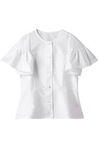 【アミカ/AMICA】のクチュールフレアスリーブストップ 人気、トレンドファッション・服の通販 founy(ファニー) ファッション Fashion レディースファッション Fashion for Women トップス・カットソー Cut & Sew Tops シャツ・ブラウス・オフィスカジュアル Elegant Blouses & Button-Ups 2025年 2025 2025-2026秋冬・A/W Autumn/Winter 2025–26 AW25–26 ショート Short, Short Length シンプル Simple, Minimal スリーブ Sleeve, Long Sleeve / Short Sleeve フォルム Silhouette, Form フレア Flare, Flared ボトム Bottoms, Lower Wear A/W・秋冬 Autumn/Winter thumbnail ホワイト|ID: prp329100004602726 ipo3291000000032731263