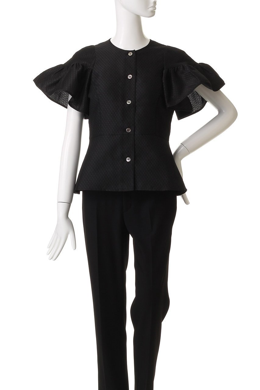 【アミカ/AMICA】のクチュールフレアスリーブストップ 人気、トレンドファッション・服の通販 founy(ファニー) 　ファッション　Fashion　レディースファッション　Fashion for Women　トップス・カットソー　Cut & Sew Tops　シャツ・ブラウス・オフィスカジュアル　Elegant Blouses & Button-Ups　2025年　2025　2025-2026秋冬・A/W　Autumn/Winter 2025–26 AW25–26　ショート　Short, Short Length　シンプル　Simple, Minimal　スリーブ　Sleeve, Long Sleeve / Short Sleeve　フォルム　Silhouette, Form　フレア　Flare, Flared　ボトム　Bottoms, Lower Wear　A/W・秋冬　Autumn/Winter　other-2|ID: prp329100004602726 ipo3291000000032731265