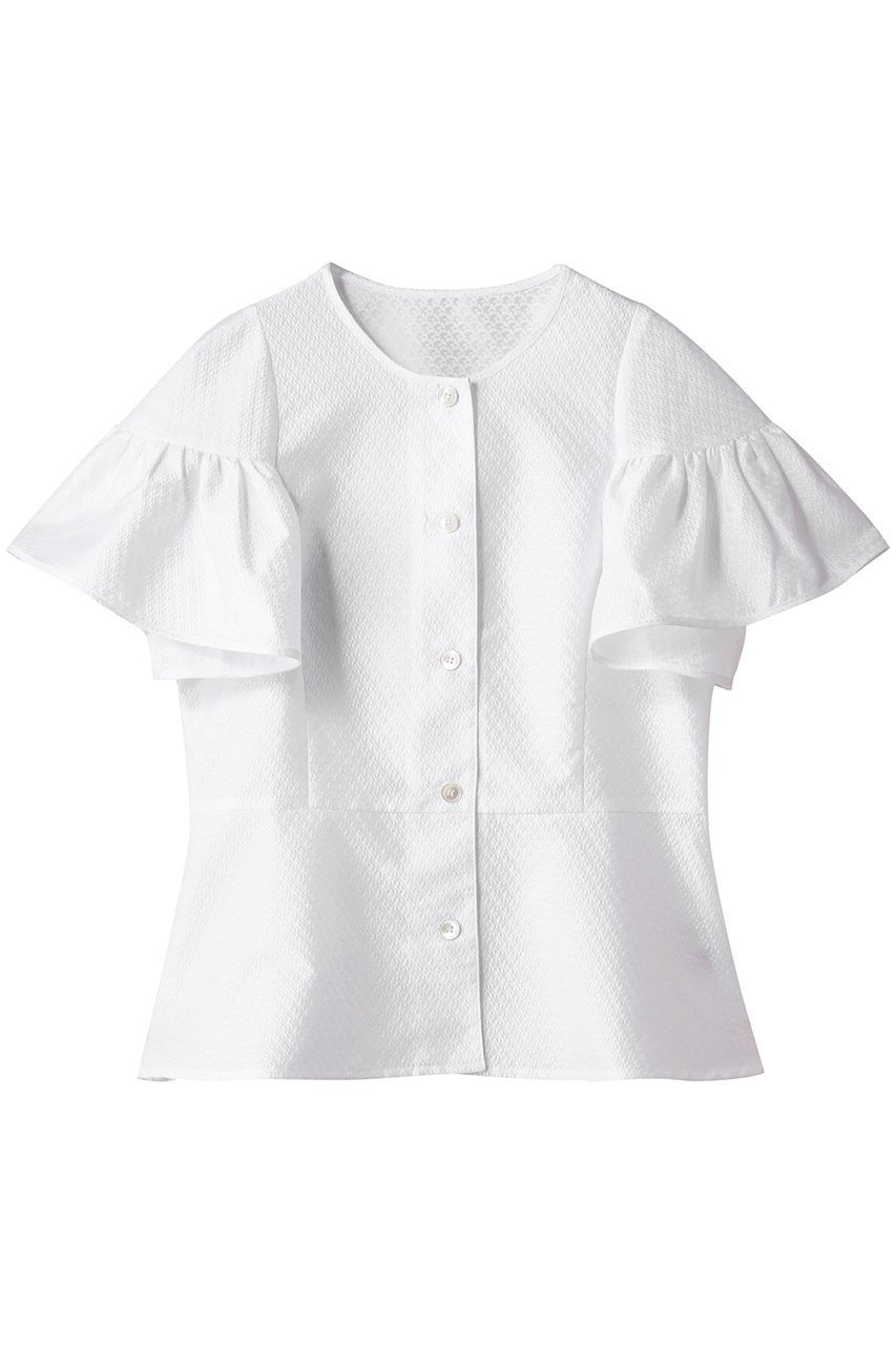 【アミカ/AMICA】のクチュールフレアスリーブストップ 人気、トレンドファッション・服の通販 founy(ファニー) 　ファッション　Fashion　レディースファッション　Fashion for Women　トップス・カットソー　Cut & Sew Tops　シャツ・ブラウス・オフィスカジュアル　Elegant Blouses & Button-Ups　ショート　Short, Short Length　シンプル　Simple, Minimal　スリーブ　Sleeve, Long Sleeve / Short Sleeve　フォルム　Silhouette, Form　フレア　Flare, Flared　ボトム　Bottoms, Lower Wear　 other-1|ID: prp329100004602726 ipo3291000000036391737