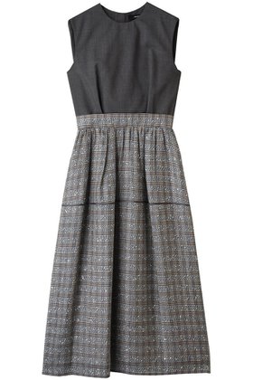 【エブール/ebure】のスパークルシルクチェック ドッキングワンピース 人気、トレンドファッション・服の通販 founy(ファニー) ファッション Fashion レディースファッション Fashion for Women ワンピース Dresses チュニック Tunic Tops & Dresses オーガンジー Organza Fabric キュプラ Cupro, Eco Fabric サマー Summer, Summer Style シルク Silk, 100% Silk スパンコール Sequins, Sequin Embellishment チェック Check, Plaid, Tartan チュニック Tunic, Long Top ドッキング Docking, Mixed Material パイピング Piping, Trim Design フォルム Silhouette, Form ボーダー Border, Stripe |ID:prp329100004602728