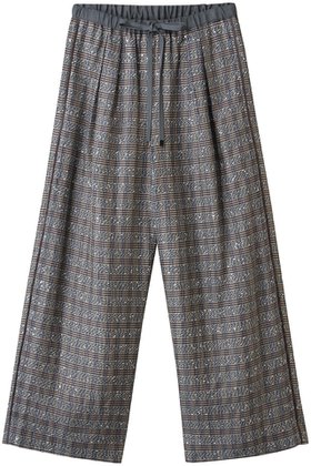 【エブール/ebure】の【7/11 0:00販売開始】スパークルシルクチェック イージーワイドパンツ 人気、トレンドファッション・服の通販 founy(ファニー) ファッション Fashion レディースファッション Fashion for Women パンツ Pants & Trousers 2025年 2025 2025-2026秋冬・A/W Autumn/Winter 2025–26 AW25–26 オーガンジー Organza Fabric キュプラ Cupro, Eco Fabric クラシカル Classical, Vintage-Inspired シルク Silk, 100% Silk シンプル Simple, Minimal スパンコール Sequins, Sequin Embellishment チェック Check, Plaid, Tartan パイピング Piping, Trim Design ボーダー Border, Stripe A/W・秋冬 Autumn/Winter |ID:prp329100004602729