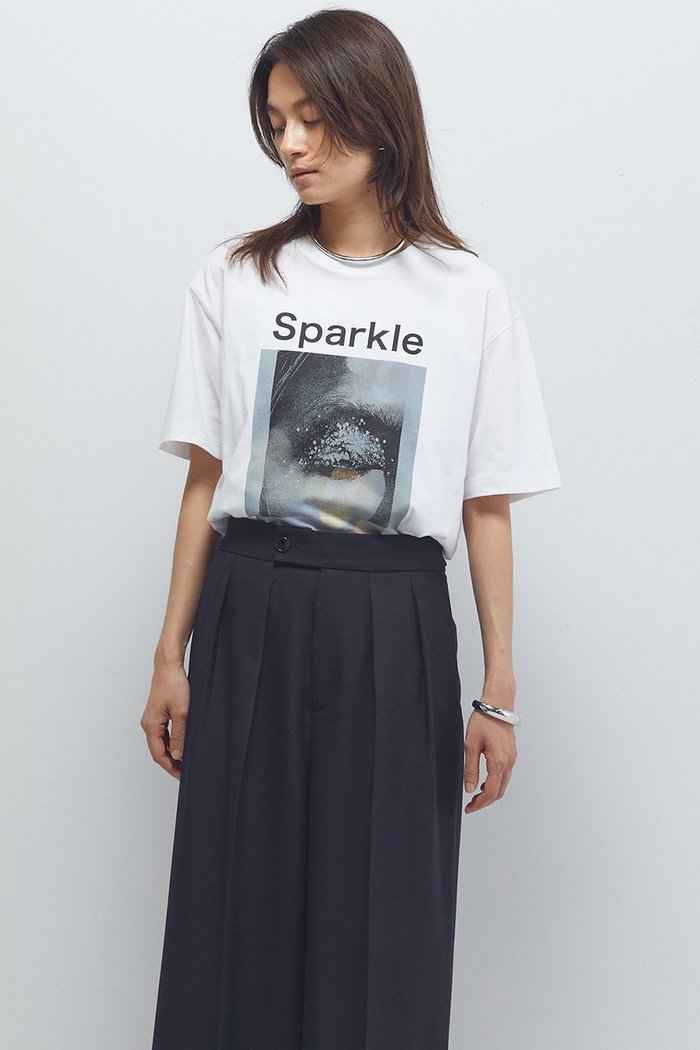 【プルミエ アロンディスモン/1er Arrondissement】のフォトプリントTシャツ(Sparkle) インテリア・キッズ・メンズ・レディースファッション・服の通販 founy(ファニー) https://founy.com/ ファッション Fashion レディースファッション Fashion for Women トップス・カットソー Cut & Sew Tops シャツ・ブラウス・オフィスカジュアル Elegant Blouses & Button-Ups ロングTシャツ・Tシャツ Longline T-Shirts & Tees カットソー・ベーシックTシャツ Cut-and-Sewn Tops / Stretch Tees & Basics ショート Short, Short Length スリーブ Sleeve, Long Sleeve / Short Sleeve プリント Print, Printed Pattern A/W・秋冬 Autumn/Winter |ID: prp329100004602736 ipo3291000000036097962