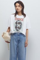 【プルミエ アロンディスモン/1er Arrondissement】のフォトプリントTシャツ(CHOICE) 人気、トレンドファッション・服の通販 founy(ファニー) ファッション Fashion レディースファッション Fashion for Women トップス・カットソー Cut & Sew Tops シャツ・ブラウス・オフィスカジュアル Elegant Blouses & Button-Ups ロングTシャツ・Tシャツ Longline T-Shirts & Tees カットソー・ベーシックTシャツ Cut-and-Sewn Tops / Stretch Tees & Basics おすすめ Recommended / Our Picks ショート Short, Short Length スリーブ Sleeve, Long Sleeve / Short Sleeve デニム Denim, Jeans Material プリント Print, Printed Pattern ヴィンテージ Vintage Style 新作・新入荷 New Arrivals / New In |ID:prp329100004602737