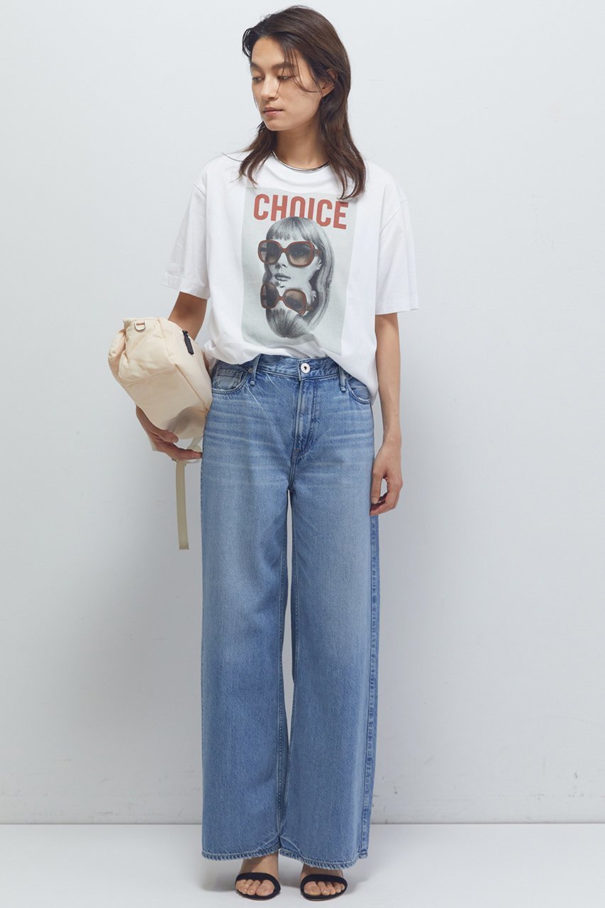 【プルミエ アロンディスモン/1er Arrondissement】のフォトプリントTシャツ(CHOICE) 人気、トレンドファッション・服の通販 founy(ファニー) 　ファッション　Fashion　レディースファッション　Fashion for Women　トップス・カットソー　Cut & Sew Tops　シャツ・ブラウス・オフィスカジュアル　Elegant Blouses & Button-Ups　ロングTシャツ・Tシャツ　Longline T-Shirts & Tees　カットソー・ベーシックTシャツ　Cut-and-Sewn Tops / Stretch Tees & Basics　おすすめ　Recommended / Our Picks　ショート　Short, Short Length　スリーブ　Sleeve, Long Sleeve / Short Sleeve　デニム　Denim, Jeans Material　プリント　Print, Printed Pattern　ヴィンテージ　Vintage Style　新作・新入荷　New Arrivals / New In　other-2|ID: prp329100004602737 ipo3291000000032731405