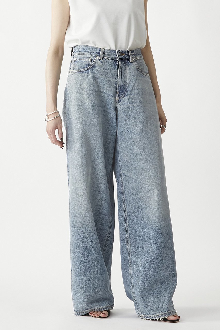 【プルミエ アロンディスモン/1er Arrondissement】の【HAIKURE】“BETHANY AUTHENTIC WASH”デニムパンツ 人気、トレンドファッション・服の通販 founy(ファニー) 　ファッション　Fashion　レディースファッション　Fashion for Women　パンツ　Pants & Trousers　デニムパンツ・ジーンズ・美脚デニム　Denim Jeans & Pants　イタリア　Italy　コレクション　Collection, Seasonal Line　シンプル　Simple, Minimal　デニム　Denim, Jeans Material　トレンド　Trend, Trending Now　ルーズ　Loose, Oversized　ワイド　Wide, Wide Fit　新作・新入荷　New Arrivals / New In　other-5|ID: prp329100004602741 ipo3291000000032731437