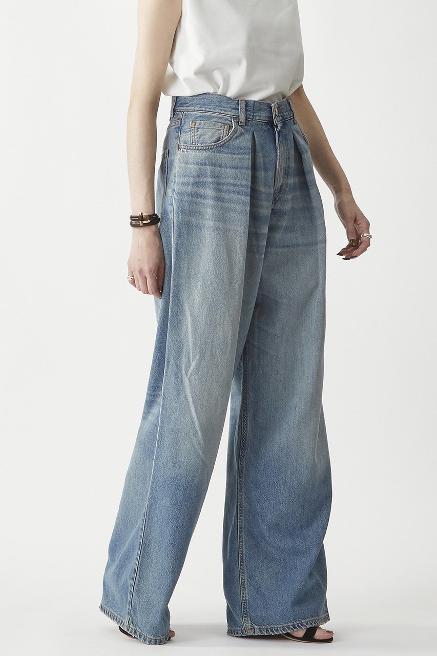 【プルミエ アロンディスモン/1er Arrondissement】の【HAIKURE】“CANDY IONIC BLUE”デニムパンツ 人気、トレンドファッション・服の通販 founy(ファニー) 　ファッション　Fashion　レディースファッション　Fashion for Women　パンツ　Pants & Trousers　デニムパンツ・ジーンズ・美脚デニム　Denim Jeans & Pants　イタリア　Italy　コレクション　Collection, Seasonal Line　デニム　Denim, Jeans Material　リラックス　Relax, Relaxed Fit　ワイド　Wide, Wide Fit　新作・新入荷　New Arrivals / New In　other-3|ID: prp329100004602743 ipo3291000000032731451