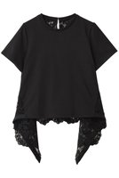【アルアバイル/allureville】の【Loulou Willoughby】レースドッキングPO B 人気、トレンドファッション・服の通販 founy(ファニー) ファッション Fashion レディースファッション Fashion for Women トップス・カットソー Cut & Sew Tops シャツ・ブラウス・オフィスカジュアル Elegant Blouses & Button-Ups ロングTシャツ・Tシャツ Longline T-Shirts & Tees カットソー・ベーシックTシャツ Cut-and-Sewn Tops / Stretch Tees & Basics イレギュラー Irregular Design ショート Short, Short Length スリーブ Sleeve, Long Sleeve / Short Sleeve ドッキング Docking, Mixed Material フラワー Flower, Floral フロント Front, Front Design レース Lace, Lace Fabric 新作・新入荷 New Arrivals / New In |ID:prp329100004602747