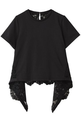 【アルアバイル/allureville】の【Loulou Willoughby】レースドッキングPO B 人気、トレンドファッション・服の通販 founy(ファニー) ファッション Fashion レディースファッション Fashion for Women トップス・カットソー Cut & Sew Tops シャツ・ブラウス・オフィスカジュアル Elegant Blouses & Button-Ups ロングTシャツ・Tシャツ Longline T-Shirts & Tees カットソー・ベーシックTシャツ Cut-and-Sewn Tops / Stretch Tees & Basics イレギュラー Irregular Design ショート Short, Short Length スリーブ Sleeve, Long Sleeve / Short Sleeve ドッキング Docking, Mixed Material フラワー Flower, Floral フロント Front, Front Design レース Lace, Lace Fabric |ID:prp329100004602747