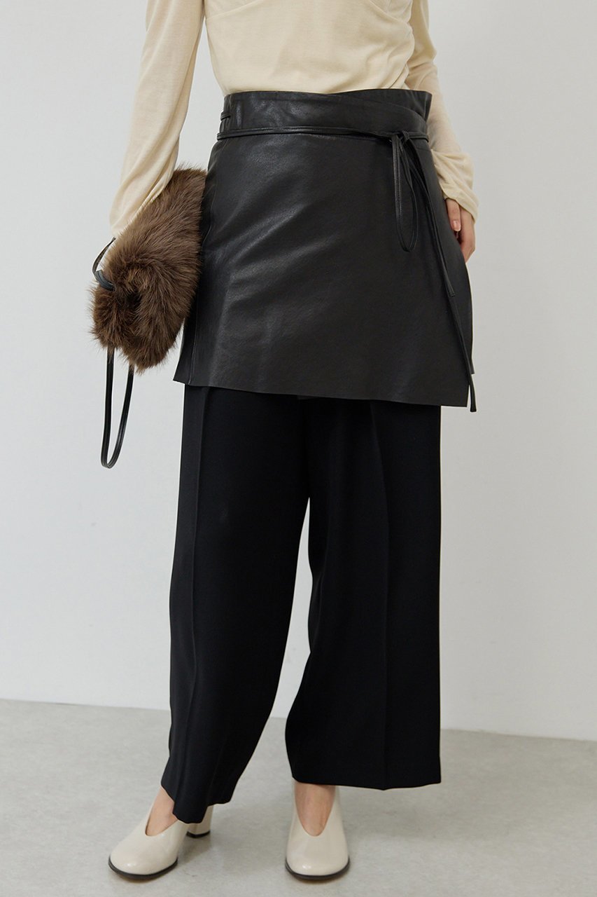 【ガリャルダガランテ/GALLARDAGALANTE】のレザーラップスカート 人気、トレンドファッション・服の通販 founy(ファニー) 　ファッション　Fashion　レディースファッション　Fashion for Women　スカート　Skirts　ミニスカート　Mini Skirts　スラックス　Slacks, Dress Pants　デニム　Denim, Jeans Material　ミニスカート　Mini Skirt, Short Skirt　ラップ　Wrap, Wrap Design　新作・新入荷　New Arrivals / New In　other-5|ID: prp329100004602755 ipo3291000000032731544