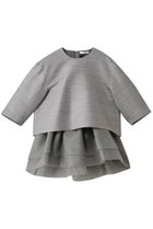 【ドメル/DOMELLE】のウール シルクツイル ブラウス グレー|ID:prp329100004602760