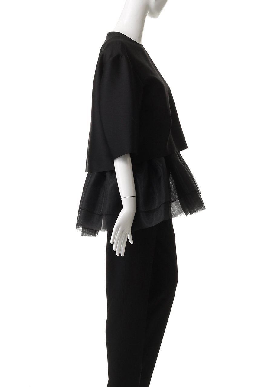 【ドメル/DOMELLE】のウール シルクツイル ブラウス 人気、トレンドファッション・服の通販 founy(ファニー) 　ファッション　Fashion　レディースファッション　Fashion for Women　トップス・カットソー　Cut & Sew Tops　シャツ・ブラウス・オフィスカジュアル　Elegant Blouses & Button-Ups　ロングTシャツ・Tシャツ　Longline T-Shirts & Tees　カットソー・ベーシックTシャツ　Cut-and-Sewn Tops / Stretch Tees & Basics　なめらか　Smooth, Silky Texture　キャミソール　Camisole, Spaghetti Strap Top　ギャザー　Gathered, Ruffled　ショート　Short, Short Length　シルク　Silk, 100% Silk　スリーブ　Sleeve, Long Sleeve / Short Sleeve　フェミニン　Feminine, Girly　フレア　Flare, Flared　other-3|ID: prp329100004602760 ipo3291000000035765684