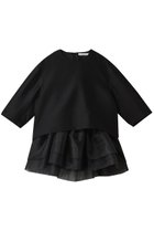 【ドメル/DOMELLE】のウール シルクツイル ブラウス ブラック|ID:prp329100004602760