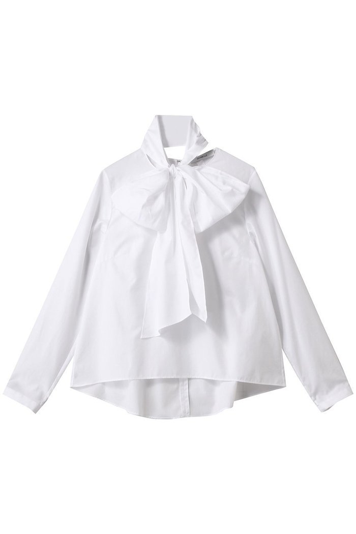 【ドメル/DOMELLE】のビッグ ボウタイ ブラウス インテリア・キッズ・メンズ・レディースファッション・服の通販 founy(ファニー) https://founy.com/ ファッション Fashion レディースファッション Fashion for Women トップス・カットソー Cut & Sew Tops シャツ・ブラウス・オフィスカジュアル Elegant Blouses & Button-Ups 2025年 2025 2025-2026秋冬・A/W Autumn/Winter 2025–26 AW25–26 スリーブ Sleeve, Long Sleeve / Short Sleeve センター Center, Center Line デニム Denim, Jeans Material ビッグ Big, Oversized ロング Long, Long-Length エレガント 上品 Elegant A/W・秋冬 Autumn/Winter |ID: prp329100004602761 ipo3291000000032731869