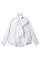 【ドメル/DOMELLE】のビッグ ボウタイ ブラウス 人気、トレンドファッション・服の通販 founy(ファニー) ファッション Fashion レディースファッション Fashion for Women トップス・カットソー Cut & Sew Tops シャツ・ブラウス・オフィスカジュアル Elegant Blouses & Button-Ups 2025年 2025 2025-2026秋冬・A/W Autumn/Winter 2025–26 AW25–26 スリーブ Sleeve, Long Sleeve / Short Sleeve センター Center, Center Line デニム Denim, Jeans Material ビッグ Big, Oversized ロング Long, Long-Length エレガント 上品 Elegant A/W・秋冬 Autumn/Winter |ID:prp329100004602761