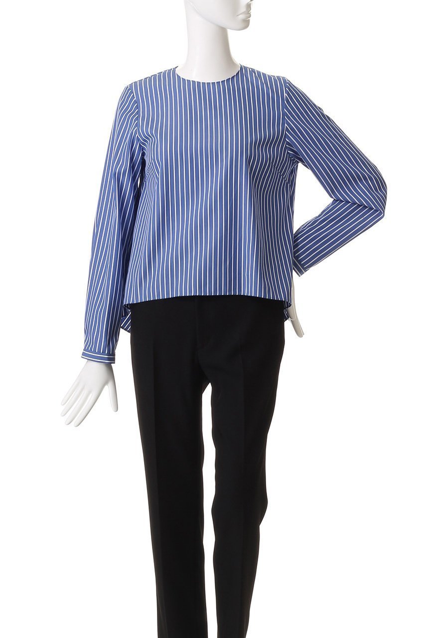 【ドメル/DOMELLE】のビッグ ボウタイ ブラウス 人気、トレンドファッション・服の通販 founy(ファニー) 　ファッション　Fashion　レディースファッション　Fashion for Women　トップス・カットソー　Cut & Sew Tops　シャツ・ブラウス・オフィスカジュアル　Elegant Blouses & Button-Ups　2025年　2025　2025-2026秋冬・A/W　Autumn/Winter 2025–26 AW25–26　スリーブ　Sleeve, Long Sleeve / Short Sleeve　センター　Center, Center Line　デニム　Denim, Jeans Material　ビッグ　Big, Oversized　ロング　Long, Long-Length　エレガント 上品　Elegant　A/W・秋冬　Autumn/Winter　other-6|ID: prp329100004602761 ipo3291000000032731876