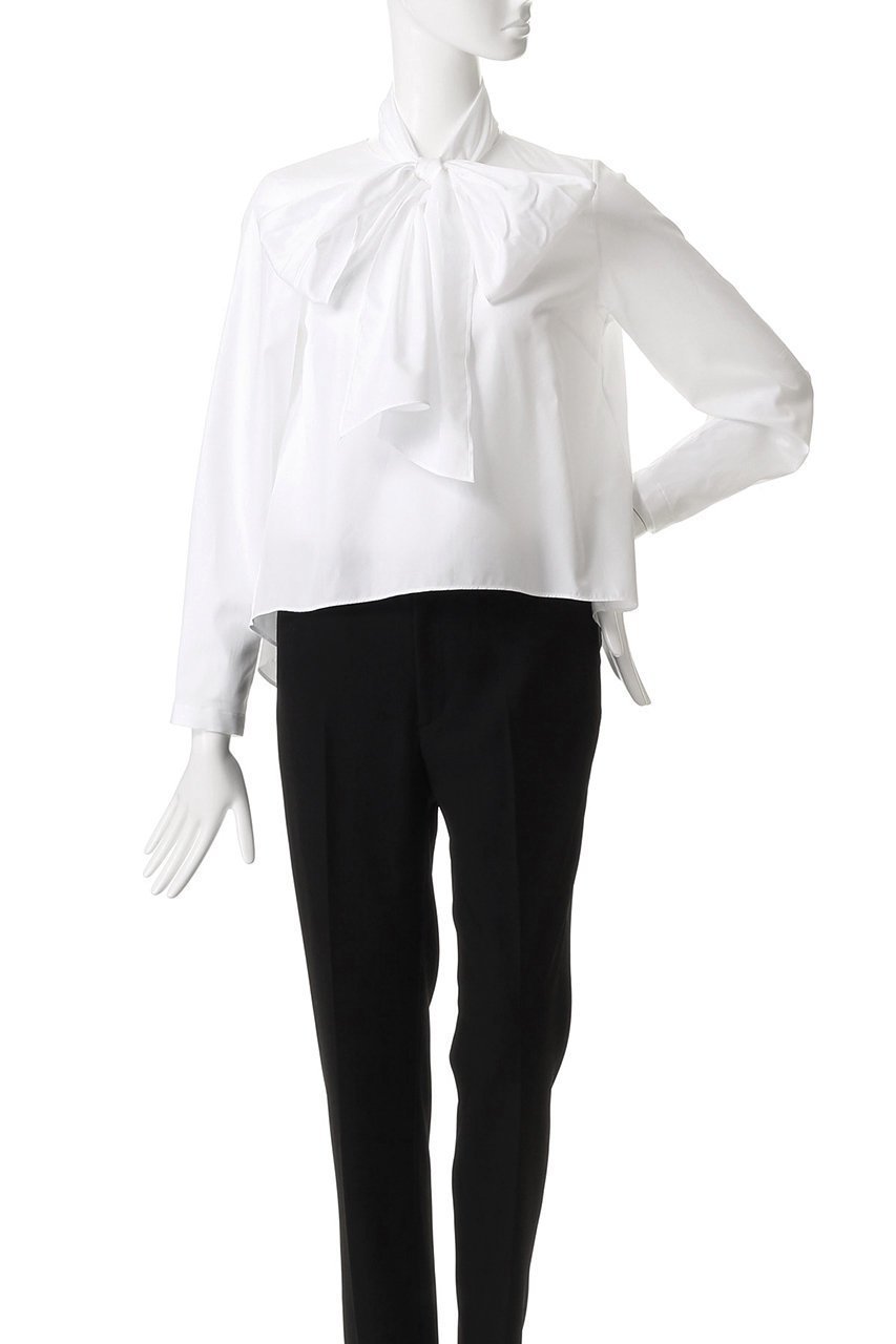 【ドメル/DOMELLE】のビッグ ボウタイ ブラウス 人気、トレンドファッション・服の通販 founy(ファニー) ファッション Fashion レディースファッション Fashion for Women トップス・カットソー Cut & Sew Tops シャツ・ブラウス・オフィスカジュアル Elegant Blouses & Button-Ups スリーブ Sleeve, Long Sleeve / Short Sleeve センター Center, Center Line デニム Denim, Jeans Material ビッグ Big, Oversized ロング Long, Long-Length エレガント 上品 Elegant other-2|ID: prp329100004602761 ipo3291000000035981851