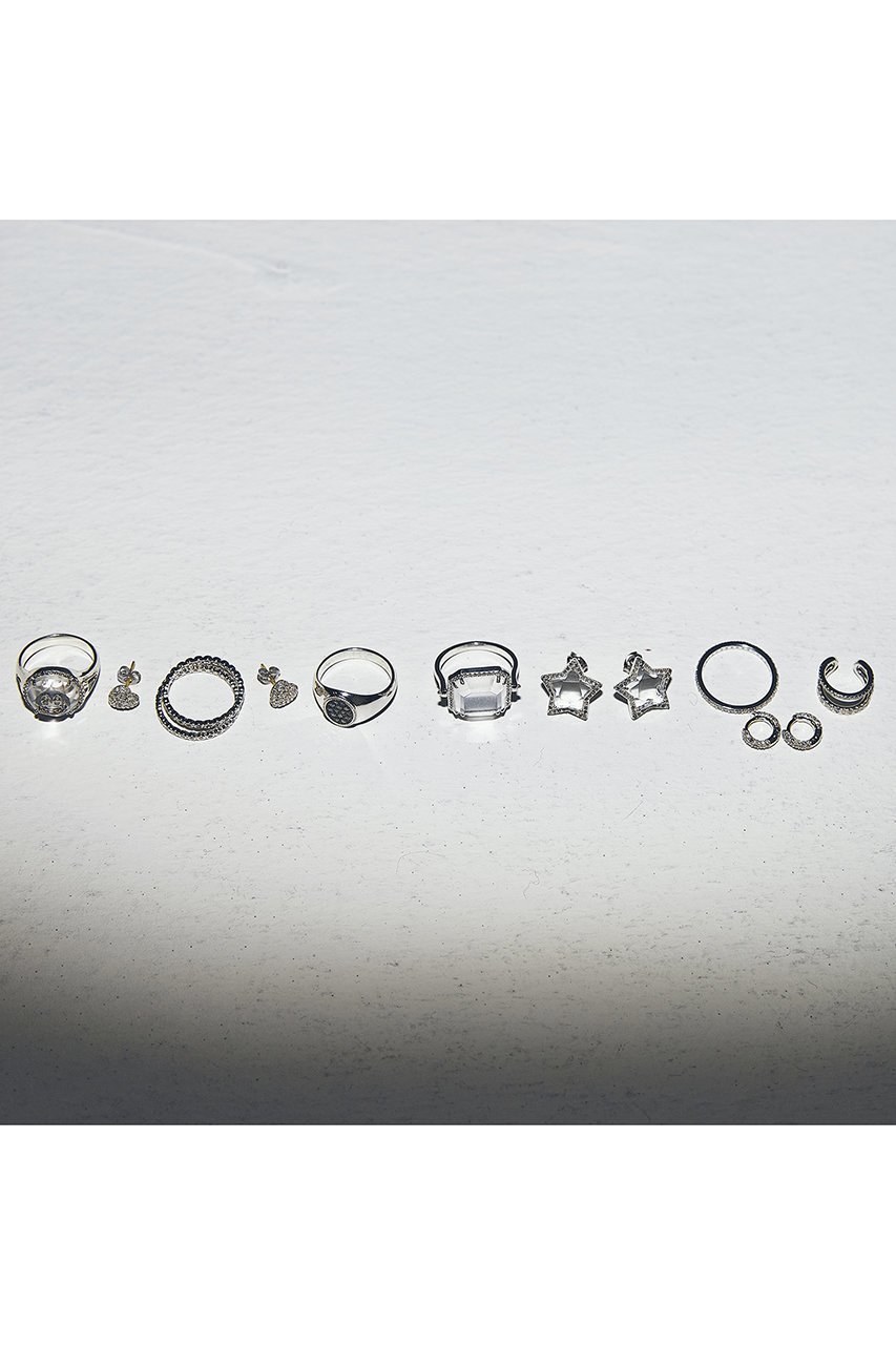 【マリュス/MALUS】のPave heart ピアス 人気、トレンドファッション・服の通販 founy(ファニー) 　ファッション　Fashion　レディースファッション　Fashion for Women　ジュエリー　Jewelry　ファッションリング　Fashion Rings　イヤリング・フープ・ドロップタイプ　Hoop, Drop & Clip Earrings　イヤリング　Earrings　シルバー　Silver, Metallic Silver　ダイヤモンド　Diamond, Brilliant Cut　フォルム　Silhouette, Form　エレガント 上品　Elegant　other-3|ID: prp329100004602773 ipo3291000000035888059