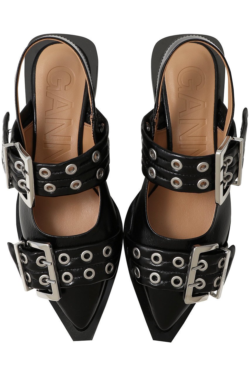 【ガニー/GANNI】のフェミニン バックル バレリーナ 人気、トレンドファッション・服の通販 founy(ファニー) 　ファッション　Fashion　レディースファッション　Fashion for Women　バッグ　Bags　クラシック　Classic, Timeless Style　シューズ　Shoes, Footwear　シルバー　Silver, Metallic Silver　ファブリック　Fabric, Textile　フェミニン　Feminine, Girly　フラット　Flat, Flat Shoes　エレガント 上品　Elegant　 other-1|ID: prp329100004602780 ipo3291000000035765824