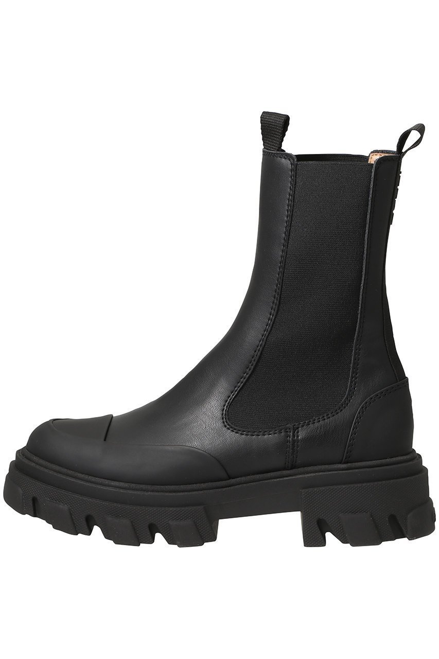 【ガニー/GANNI】のCleated ミッド チェルシー ブート ブラック スティッチ インテリア・キッズ・メンズ・レディースファッション・服の通販 founy(ファニー) 　ファッション　Fashion　レディースファッション　Fashion for Women　2025年　2025　2025-2026秋冬・A/W　Autumn/Winter 2025–26 AW25–26　おすすめ　Recommended / Our Picks　シンプル　Simple, Minimal　ミックス　Mix, Mixed Style　ミドル　Middle Length, Mid Height　A/W・秋冬　Autumn/Winter　ブラック|ID: prp329100004602781 ipo3291000000032732110