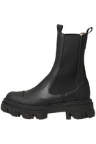 【ガニー/GANNI】のCleated ミッド チェルシー ブーツ ブラック|ID:prp329100004602781