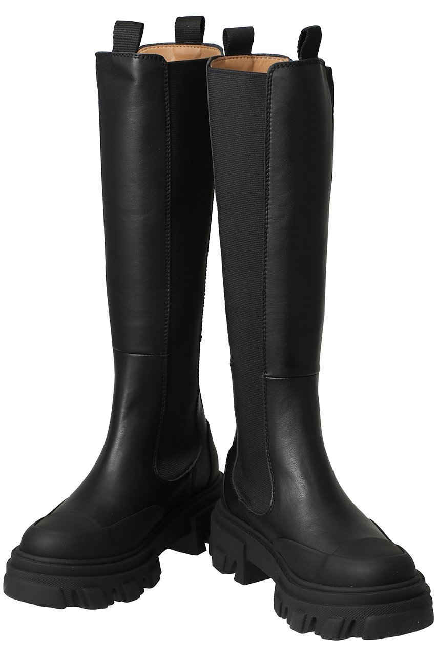 【ガニー/GANNI】のCleated ハイ チェルシー ブート ブラック スティッチ 人気、トレンドファッション・服の通販 founy(ファニー) 　ファッション　Fashion　レディースファッション　Fashion for Women　2025年　2025　2025-2026秋冬・A/W　Autumn/Winter 2025–26 AW25–26　ストレート　Straight, Straight Cut　ミックス　Mix, Mixed Style　ロング　Long, Long-Length　A/W・秋冬　Autumn/Winter　other-5|ID: prp329100004602782 ipo3291000000032732121