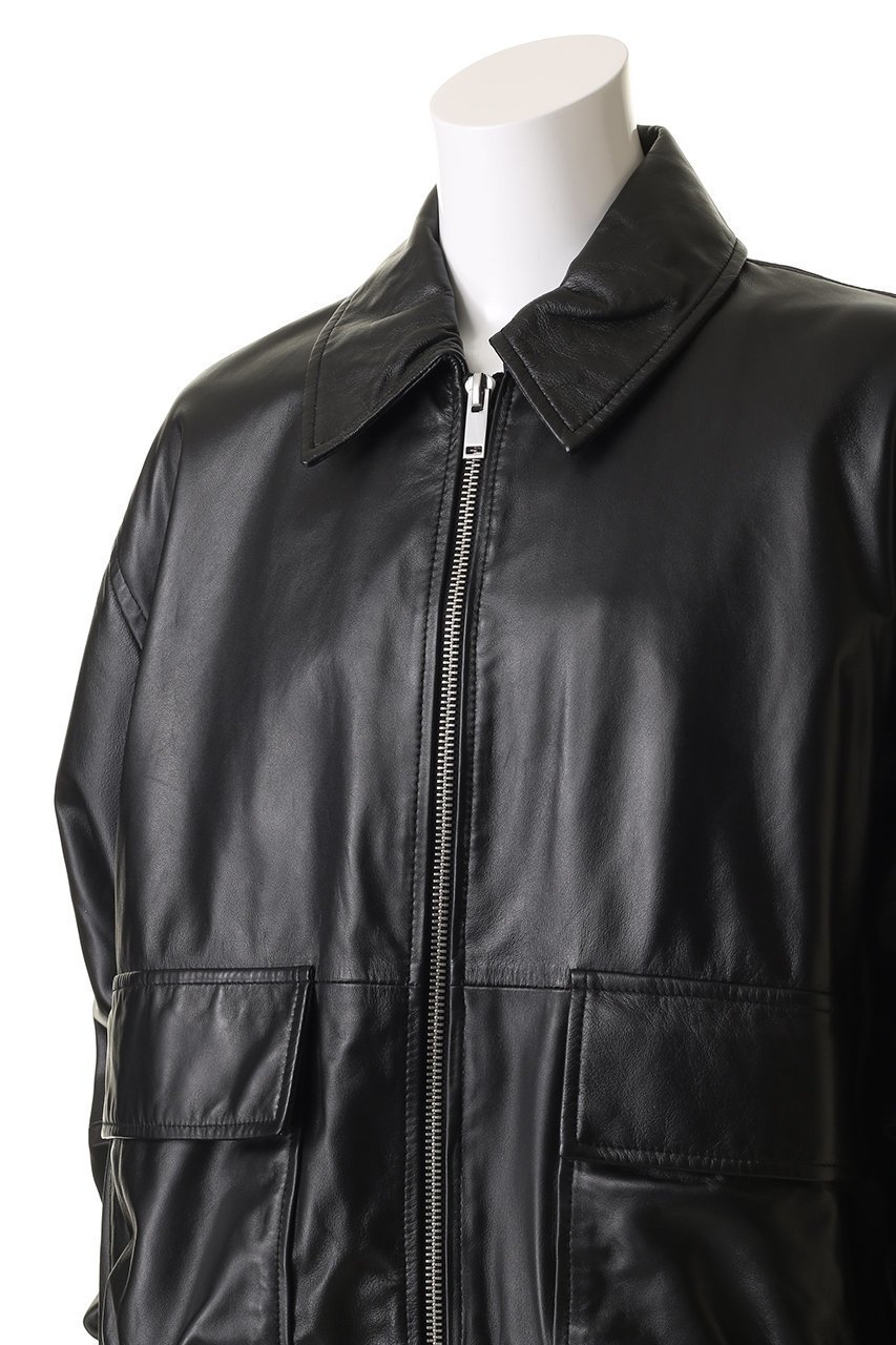 【スタジオ ニコルソン/STUDIO NICHOLSON / MEN】の【MEN】PISTON レザー ボンバージャケット 人気、トレンドファッション・服の通販 founy(ファニー) 　ファッション　Fashion　メンズファッション　Fashion for Men　2025年　2025　2025-2026秋冬・A/W　Autumn/Winter 2025–26 AW25–26　なめらか　Smooth, Silky Texture　ジャケット　Jacket, Outerwear　デニム　Denim, Jeans Material　ブルゾン　Blouson, Bomber Jacket　ポケット　Pocket, Pocket Detail　エレガント 上品　Elegant　A/W・秋冬　Autumn/Winter　other-5|ID: prp329100004602784 ipo3291000000032732134