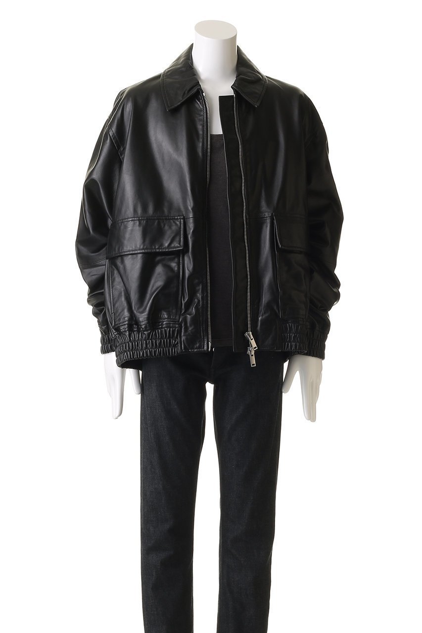 【スタジオ ニコルソン/STUDIO NICHOLSON / MEN】の【MEN】PISTON レザー ボンバージャケット 人気、トレンドファッション・服の通販 founy(ファニー) 　ファッション　Fashion　メンズファッション　Fashion for Men　2025年　2025　2025-2026秋冬・A/W　Autumn/Winter 2025–26 AW25–26　なめらか　Smooth, Silky Texture　ジャケット　Jacket, Outerwear　デニム　Denim, Jeans Material　ブルゾン　Blouson, Bomber Jacket　ポケット　Pocket, Pocket Detail　エレガント 上品　Elegant　A/W・秋冬　Autumn/Winter　other-7|ID: prp329100004602784 ipo3291000000032732136
