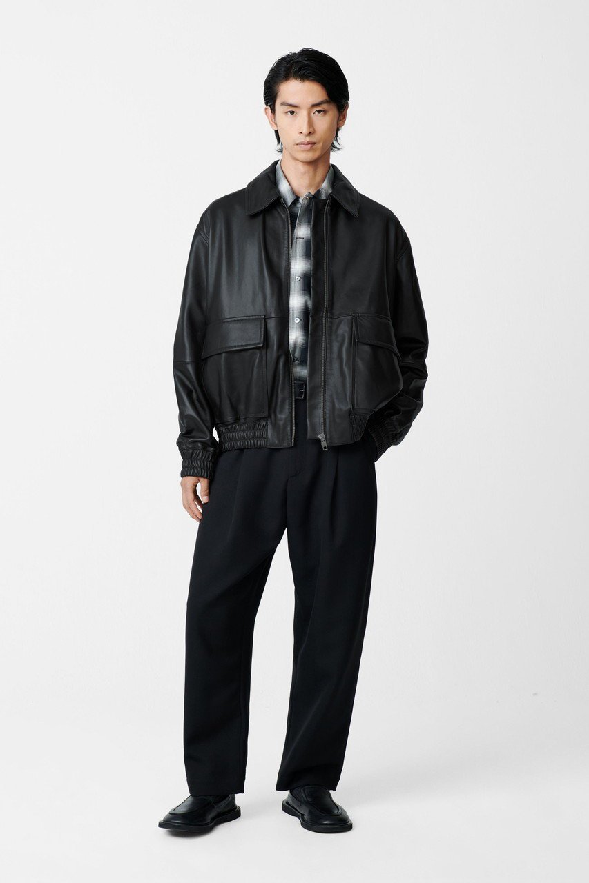 【スタジオ ニコルソン/STUDIO NICHOLSON】の【UNISEX】PISTON レザー ボンバージャケット 人気、トレンドファッション・服の通販 founy(ファニー) 　ファッション　Fashion　レディースファッション　Fashion for Women　アウター　Coat / Outerwear Collection　レディースジャケット・軽アウター　Jackets　ブルゾンジャケット・スポーティアウター　Blouson Jackets　ユニセックス　Unisex, Genderless　なめらか　Smooth, Silky Texture　ジャケット　Jacket, Outerwear　デニム　Denim, Jeans Material　ブルゾン　Blouson, Bomber Jacket　ポケット　Pocket, Pocket Detail　エレガント 上品　Elegant　other-8|ID: prp329100004602784 ipo3291000000035765899