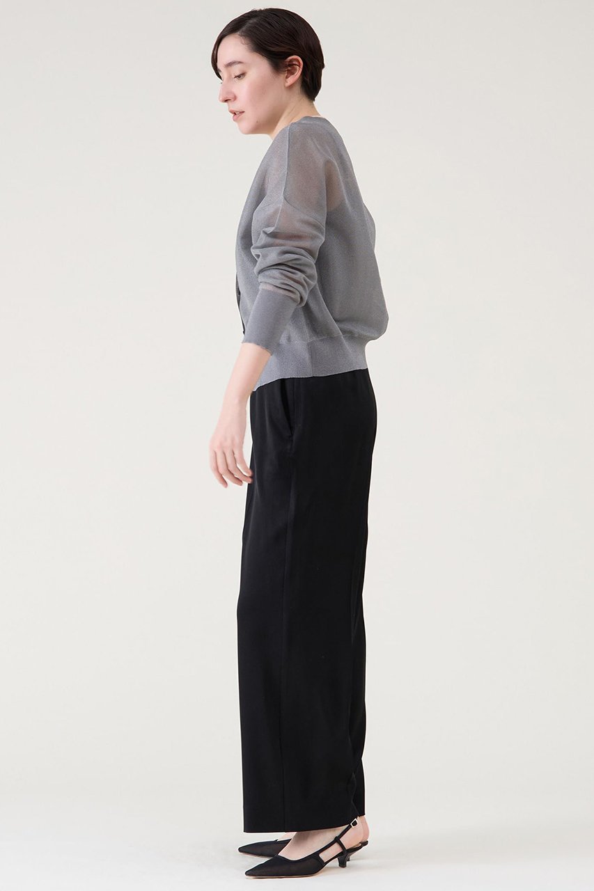 【マルティニーク/martinique】のストレートパンツ 人気、トレンドファッション・服の通販 founy(ファニー) 　ファッション　Fashion　レディースファッション　Fashion for Women　パンツ　Pants & Trousers　おすすめ　Recommended / Our Picks　サテン　Satin, Glossy Fabric　ジョーゼット　Georgette, Semi-Sheer Fabric　ストレート　Straight, Straight Cut　フラット　Flat, Flat Shoes　フロント　Front, Front Design　リラックス　Relax, Relaxed Fit　新作・新入荷　New Arrivals / New In　other-5|ID: prp329100004602790 ipo3291000000032732201