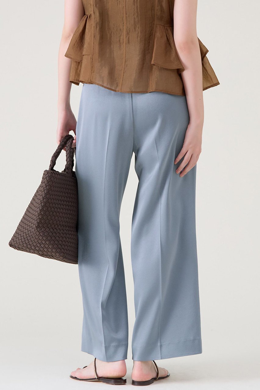 【マルティニーク/martinique】のストレートパンツ 人気、トレンドファッション・服の通販 founy(ファニー) 　ファッション　Fashion　レディースファッション　Fashion for Women　パンツ　Pants & Trousers　おすすめ　Recommended / Our Picks　サテン　Satin, Glossy Fabric　ジョーゼット　Georgette, Semi-Sheer Fabric　ストレート　Straight, Straight Cut　フラット　Flat, Flat Shoes　フロント　Front, Front Design　リラックス　Relax, Relaxed Fit　other-3|ID: prp329100004602790 ipo3291000000035662211