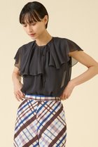 【マルティニーク/martinique】のシフォンジョーゼットブラウス ブラック|ID: prp329100004602791 ipo3291000000035765945