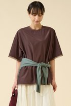 【マルティニーク/martinique】のブライトローンTブラウス 人気、トレンドファッション・服の通販 founy(ファニー) ファッション Fashion レディースファッション Fashion for Women トップス・カットソー Cut & Sew Tops シャツ・ブラウス・オフィスカジュアル Elegant Blouses & Button-Ups おすすめ Recommended / Our Picks オーガンジー Organza Fabric ショート Short, Short Length シルク Silk, 100% Silk シンプル Simple, Minimal スリーブ Sleeve, Long Sleeve / Short Sleeve フリンジ Fringe, Tassel ロング Long, Long-Length 新作・新入荷 New Arrivals / New In thumbnail ブラウン|ID: prp329100004602792 ipo3291000000032732217