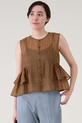 【マルティニーク/martinique】 ティアードノースリーブブラウス人気、トレンドファッション・服の通販 founy(ファニー) ファッション Fashion レディースファッション Fashion for Women トップス・カットソー Cut & Sew Tops キャミソール&ノースリーブ Camisoles & Sleeveless Tops シャツ・ブラウス・オフィスカジュアル Elegant Blouses & Button-Ups おすすめ Recommended / Our Picks キャミソール Camisole, Spaghetti Strap Top シルク Silk, 100% Silk タンク Tank Top, Sleeveless Top ティアード Tiered, Tiered Style デニム Denim, Jeans Material ノースリーブ Sleeveless, No-Sleeve 夏 Summer |ID:prp329100004602794