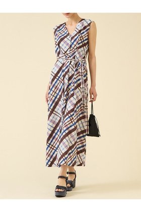 【マルティニーク/martinique】のcheckワンピース(セットアップ可) 人気、トレンドファッション・服の通販 founy(ファニー) ファッション Fashion レディースファッション Fashion for Women ワンピース Dresses チュニック Tunic Tops & Dresses おすすめ Recommended / Our Picks シンプル Simple, Minimal ジョーゼット Georgette, Semi-Sheer Fabric セットアップ Set-Up, Coordinated Outfit チェック Check, Plaid, Tartan チュニック Tunic, Long Top ノースリーブ Sleeveless, No-Sleeve バイアス Bias, Diagonal Cut ロング Long, Long-Length 新作・新入荷 New Arrivals / New In |ID:prp329100004602796