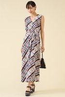 【マルティニーク/martinique】のcheckワンピース(セットアップ可) 人気、トレンドファッション・服の通販 founy(ファニー) ファッション Fashion レディースファッション Fashion for Women ワンピース Dresses チュニック Tunic Tops & Dresses おすすめ Recommended / Our Picks シンプル Simple, Minimal ジョーゼット Georgette, Semi-Sheer Fabric セットアップ Set-Up, Coordinated Outfit チェック Check, Plaid, Tartan チュニック Tunic, Long Top ノースリーブ Sleeveless, No-Sleeve バイアス Bias, Diagonal Cut ロング Long, Long-Length 新作・新入荷 New Arrivals / New In |ID:prp329100004602796